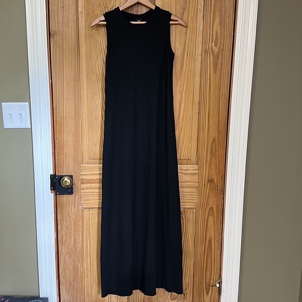 European Culture Black Sleeveless Maxi Dress ~ XS